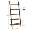 4 / 5 Tier Bookcase Ladder Shelf Unit Wall Rack Shelf Storage Shelving Bookshelf