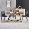 OAK Dining Table Set and 6/4 Grey Leather/Velvet chairs kitchen table set UK
