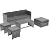 Rattan Garden Furniture 6 Seater Chairs Table Cushions Set Outdoor Patio BT