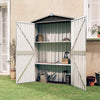 Garden Shed Galvanised Steel Outdoor Tool Storage Shed Multi Colours