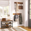 Shoe Rack with Coat Rack Hanger Hallway Shoe Bench Set Coat Stand