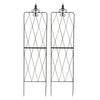 2x Rustproof Metal Garden Trellis Screening Panels Climbing Plant Support Frame