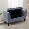 Buttons Tufted Velvet Storage Ottoman Bed End Sofa Footstool Chaise Lounge Chair