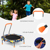 2-in-1 Foldable Kids Fitness Trampoline Height Adjustable Children Tree Swing