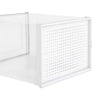 12PC Clear Plastic Shoe Storage Boxes DIY Drawer Stackable Foldable Organizer