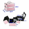 Cosmetic Large Bag Vanity Beauty Make-Up Box Hairdressing Travel Trolley Case