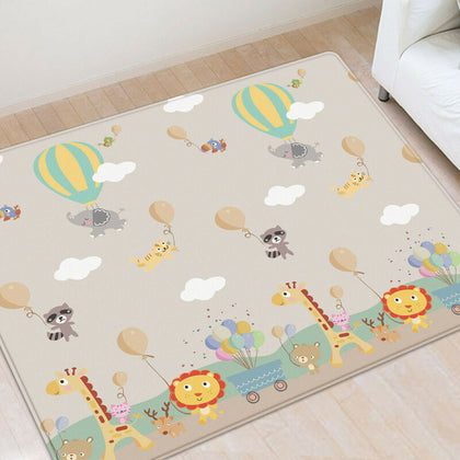 2 Sides Large Baby Crawling Blanket Soft Play Mat Floor Rug Kids Activity Carpet