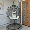 Hanging Egg Chair Cocoon With Cushion Rattan Style Double Single White Black New