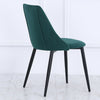 4x Velvet Dining Chairs Padded Seat Retro Metal Legs Office Kitchen Lounge Chair