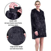 Hoodie Blanket Reversible Oversized Ultra Plush Sherpa Giant Hooded Sweatshirt