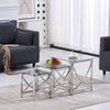 Nest of Coffee Tables Set 3 Piece - Nesting Sofa End Side Table For Living Room