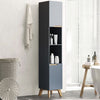 Modern Wooden Bathroom Tall Slim Cabinet Cabinet Storage Shelves Rack Cupboard