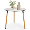 Faux Marble Round Dining Table Modern Coffee Table Living Room Sofa Side Table