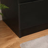 Modern Bedside Table Cabinet w/3 Drawers Nightstand Bedroom Furniture Storage