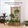 Exquisite Wooden Garden Planter Raised Bed Herb Strawberry Climbing Flower Box