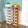 7 Tier Shoe Rack Vertical Wooden Organizer Storage Stand Hallway Shoes Tower