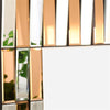 Rectangle Decorative Wall Mirror Modern Bevelled Accent Mirror with Glass Frame