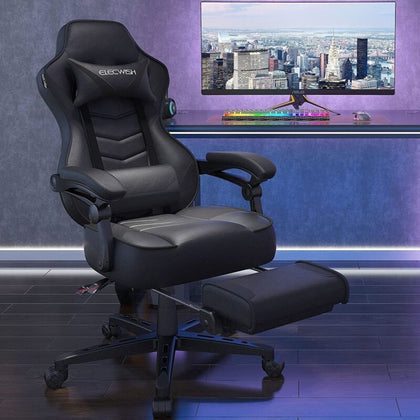 Computer Gaming Chair Ergonomic Executive Office Recliner Footrest Massage Home