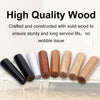 4x Oak Wooden Cone Furniture Legs Feet for Sofa Chair Table Stool Cabinet 5Color