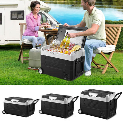 30-50L Portable Dual Zone Compressor Car Camping Fridge Picnic Freezer Campervan