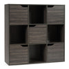 9 Cube Bookcase Shelving Display Storage Unit Wooden Organiser Cupboard Cabinet
