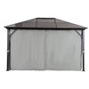 3x4(m) Metal Gazebo Pavilion Garden Party Tent Shelter 2-Tier Sun Shade Patio
