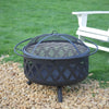 Outdoor Camping BBQ Grill Fire Pit Log Charcoal Burner Barbecue Bonfire Bowl