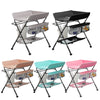 Adjustable Height Baby Changing Table Infant Diaper Changing Station with Wheels