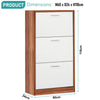 3 Drawer Shoe Cabinet Storage Cupboard Unit Shoe Rack Wooden Stand Organiser