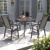 3-7 Pieces Garden Bistro Patio Furniture 60-150cm Table Chair Coffee Dinner Set