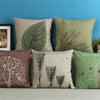 Cotton Linen Forest Throw Pillow Case Cover Bed Sofa Pack Cushion Home Dec