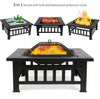 Firepit BBQ Grill Garden Patio Heater Stove Fire Pit Brazier Barbecue Ice Bucket