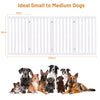 4 Panels Foldable Dog Gate Freestanding Doorway Stairs Baby Pet Safety Barrier