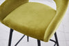 1/2X Velvet Bar Stools Breakfast Chairs Bar Chairs High Counter Kitchen Stools