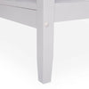 Grey & Ash Veneer Console Table | Slim Pine Wood Sideboard For Storage