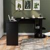 L-shaped Computer Desk Corner PC Table Study Workstation Home Office Table Black