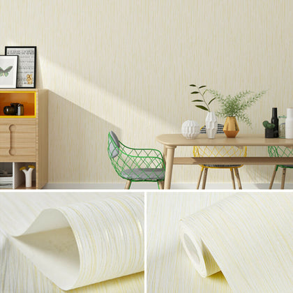 Beige Wallpaper Industrial Texture Plain Metallic Wallpaper Home Decor Sheet