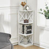 4/6 Tier Bookcase Bookshelf Storage Shelf Unit Display Stand Corner Cube Cabinet