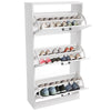 3 Drawer Shoe Cabinet Storage Cupboard Unit Shoe Rack Wooden Stand Organiser