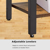 Industrial 5 Tier Bookshelf Retro Shelving Unit Retro Open Storage Display Shelf