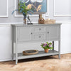 Modern Console Table Narrow Entryway Table Side Table w/ 2 Drawers Living Room