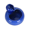1.6L Blue Lotus Pet Drinking Water Fountain Cat Electric Automatic Bowl Filter