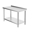 Commercial Stainless Steel Kitchen Food Prep Work Table Bench Top Over Shelf 4FT