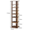 7-Tier Shoe Rack Hallway Shoe Storage Organizer Stand Bathroom Dispaly Shelf