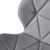 2x Computer Desk Chairs Office Chair Faux Leather Cushioned Ergonomic Home