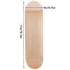5pcs 8-Layer 8inch Maple Blank Double Concave Skateboards Natural Skate Deck