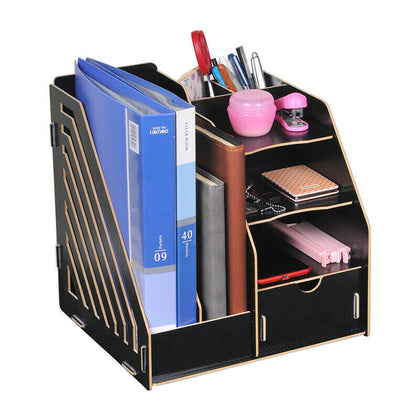 DIY Multi-Function Filing Magazine Organiser Storage Home Office Study Desktop