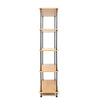 5 Tier Shelving Display Unit Versatile Wall & Pantry Storage Modern Wooden Metal