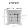 Set of 2/4/6 chair cushions chair padding inside and outside seat cushion 7L UK
