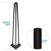 4 x Hairpin Legs / Hair Pin Legs Set for Furniture Bench Desk Table Metal 8"-28"